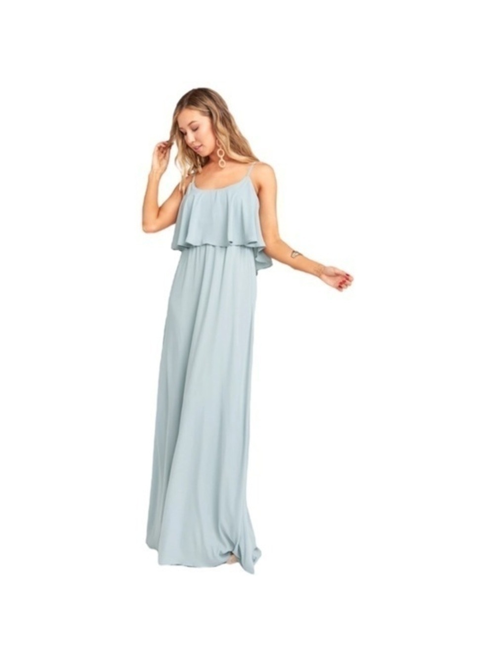 XS Show Me Your MuMu Caitlin Ruffle Maxi Dress - Picture 4 of 15